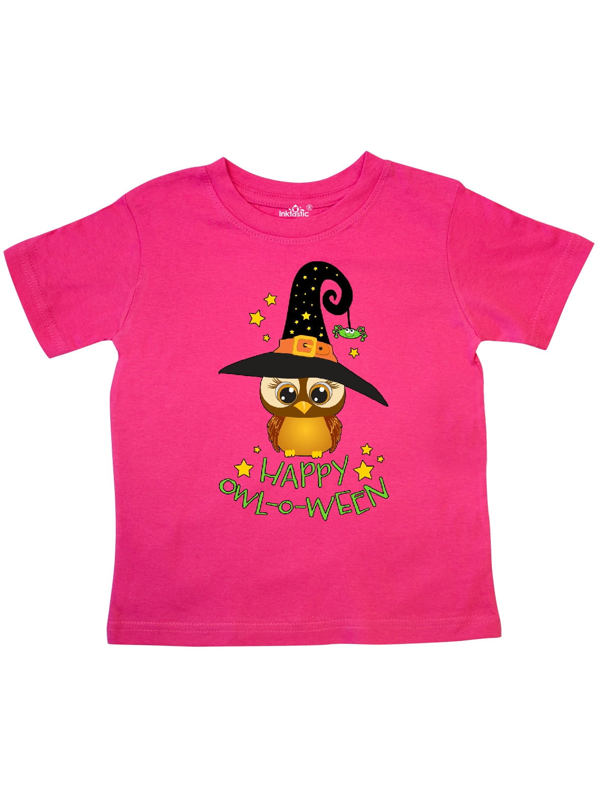 inktastic Halloween Lil Sister with Owl and Stars Toddler T-Shirt 