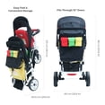 thumbnail image 3 of Familidoo H3E 3 Seat Baby Stroller - Double Canopy Triplet Stroller with Reclining Seats - Daycare Strollers for 3 Kids - Safety Harness for Safe and Secure Travel - For 6 months to Toddler Age 1 to 3, 3 of 5