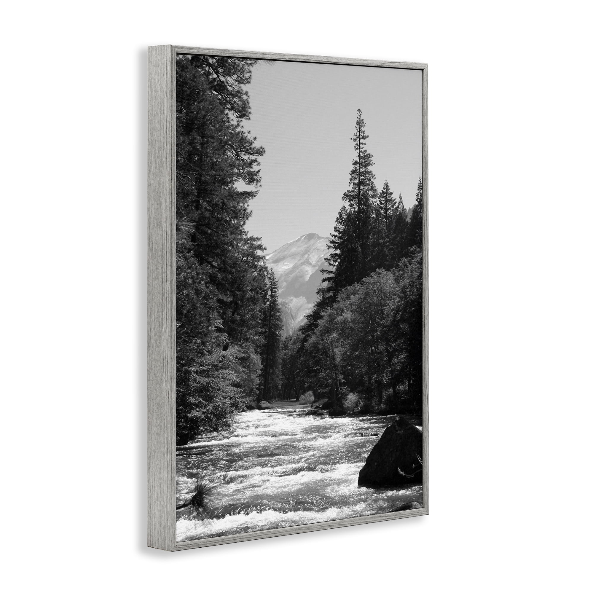 Stupell Industries Merced River Flow Gray Framed Giclee Art, design by Kim Curinga