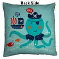 thumbnail image 2 of PKQWTM Cute octopus swimming red fishes pirate boat Reversible Mermaid Cushion Cover Home Decor Sequin Pillow Case Size 20x20 inches, 2 of 2