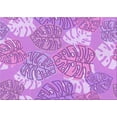 thumbnail image 1 of Ahgly Company Indoor Rectangle Patterned Violet Purple Area Rugs, 2' x 4', 1 of 6
