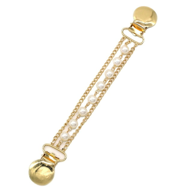Pinzas para chal de suéter, reutilizables, con hebilla de metal elegante para cárdigan estilo D