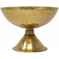thumbnail image 2 of Brass Round Design Akhand Diya | Durable Oil Lamp/Diya/Deep/Deepak/Deepam/Pyali Diya For Pooja (Approx. Dia. 10.5 Cm), 2 of 4
