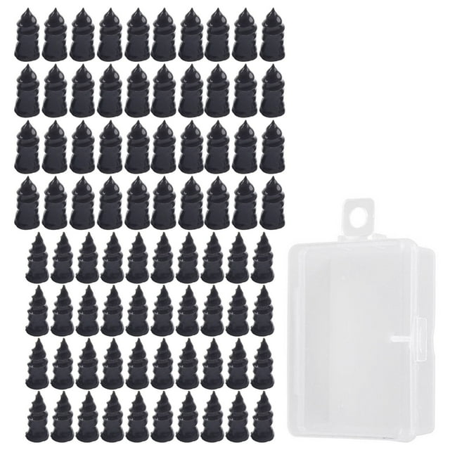 Solution Efficace de Réparation de Pneus 80 Pcs Kit de Clous de Vis en Caoutchouc pour Pneus sous Vide de Voiture