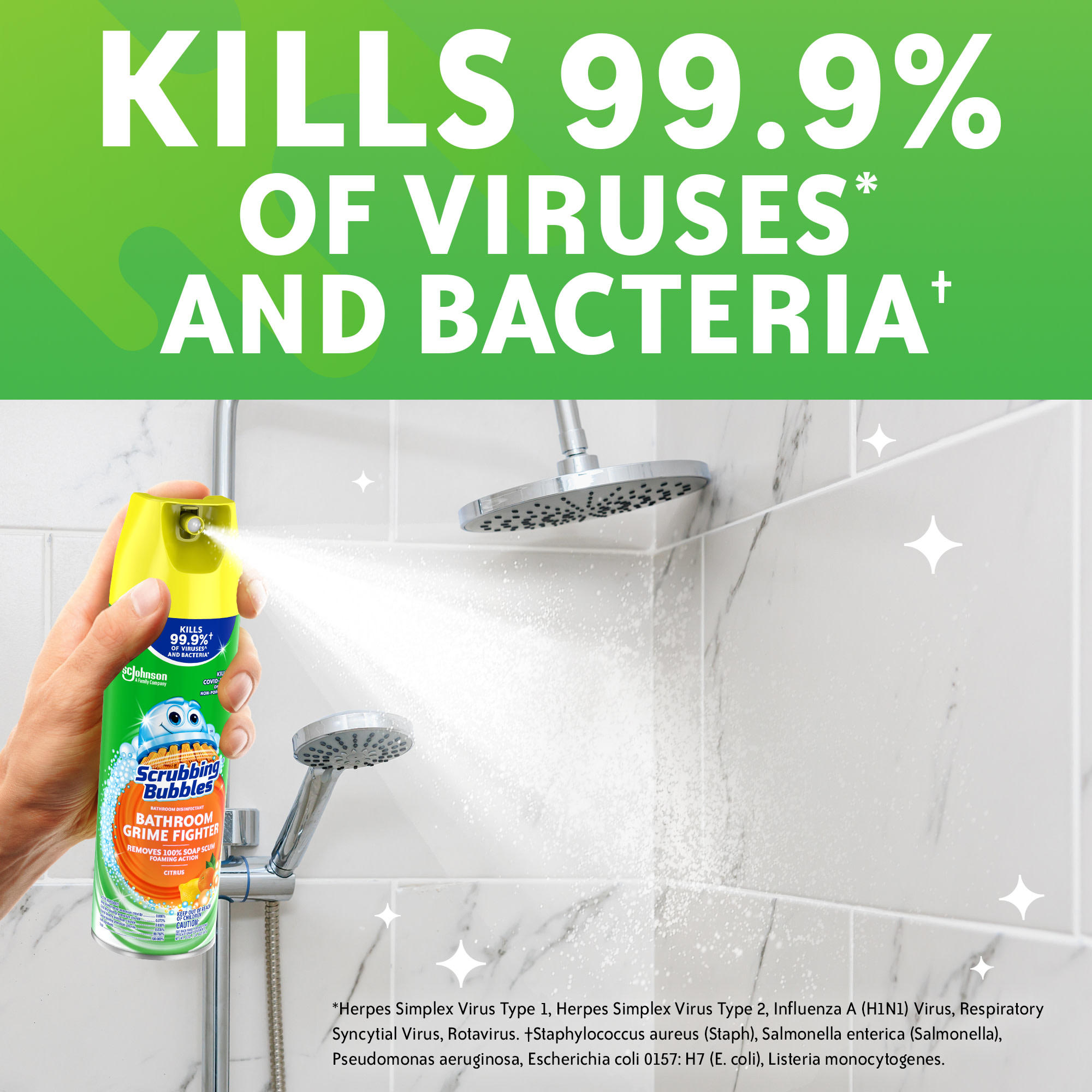 Scrubbing Bubbles Bathroom Grime Fighter, Citrus, 20 oz, 2 Pack photo 2