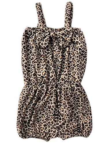 leopard print baby romper