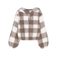 thumbnail image 2 of Hoodies for Girls Youth Long Sleeve Oversized Hooded Sweatshirts Cute Trendy Plain Preppy Pullover Tops Fall Clothes,6-12 Months 12-24 Months 2t 3t 4t 5t 6t 7t 8t 9t Children Khaki 7-8 Years, 2 of 7