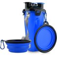 thumbnail image 1 of Dog Travel Water Bottle Collapsible Bowls, 2 In 1 Pet Food Container With Collapse Bowls, Outdoor Portable Water Bowls For Walking, Traveling, Camping, 1 of 4