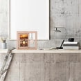 thumbnail image 3 of Reversible Rotating Photo Frame - Rustic Style 4x6 Inch Reversible Photo Frame - Photo Display Stand, Floating Photo Frame with Flower Pendant for Hom, 3 of 5