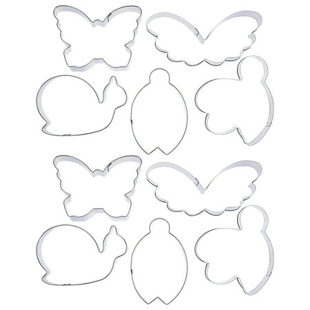 

2 Sets 10 Pcs Adorable DIY Molds Chocolate Molds Household Baking Molds (Silver)
