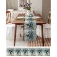thumbnail image 3 of Summer Eucalyptus Table Runner 72 Inches, Spring Leaves Botanical Floral Bed Runner Dresser Scarves Tabletop for Indoor Outdoor Parties/Ceremony/Banquet, 13" x 72", 3 of 8