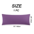 thumbnail image 6 of PiccoCasa Zippered Body Pillow Cover Egyptian Cotton Pillowcases, Jumbo Purple, 6 of 7