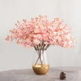 thumbnail image 2 of Ramo de hojas de eucalipto artificiales, tallos de eucalipto artificiales, plantas verdes artificiales Rosado, 2 of 4