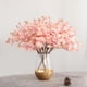 thumbnail image 2 of Ramo de hojas de eucalipto artificiales, tallos de eucalipto artificiales, plantas verdes artificiales Rosado, 2 of 4