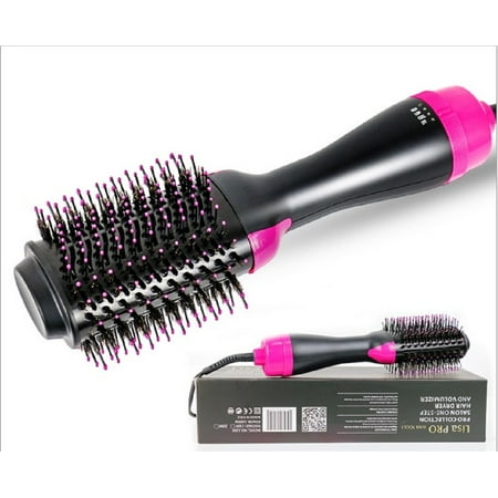 Pro Collection Salon 2 In 1 One Step Hair Dryer and Volumizer Oval Brush Design for