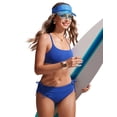 thumbnail image 3 of CRZ YOGA Ruched Bikini Bottoms for Women Bathing Swimsuit Adjustable Side Tie Swim Briefs, 3 of 5