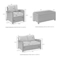 thumbnail image 4 of Crosley Furniture Bradenton 3 Piece Outdoor Conversation Set - Sunbrella, 4 of 7