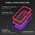 thumbnail image 3 of Casetego Shockproof Liquid Silicone Protective 2 Pack Screen Protector iPhone 15, Purple, 3 of 7