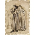 thumbnail image 2 of Burne–Jones, Edward 11x14 Gold Ornate Wood Framed with Double Matting Museum Art Print Titled - King Renes Honeymoon Sculpture, 2 of 4