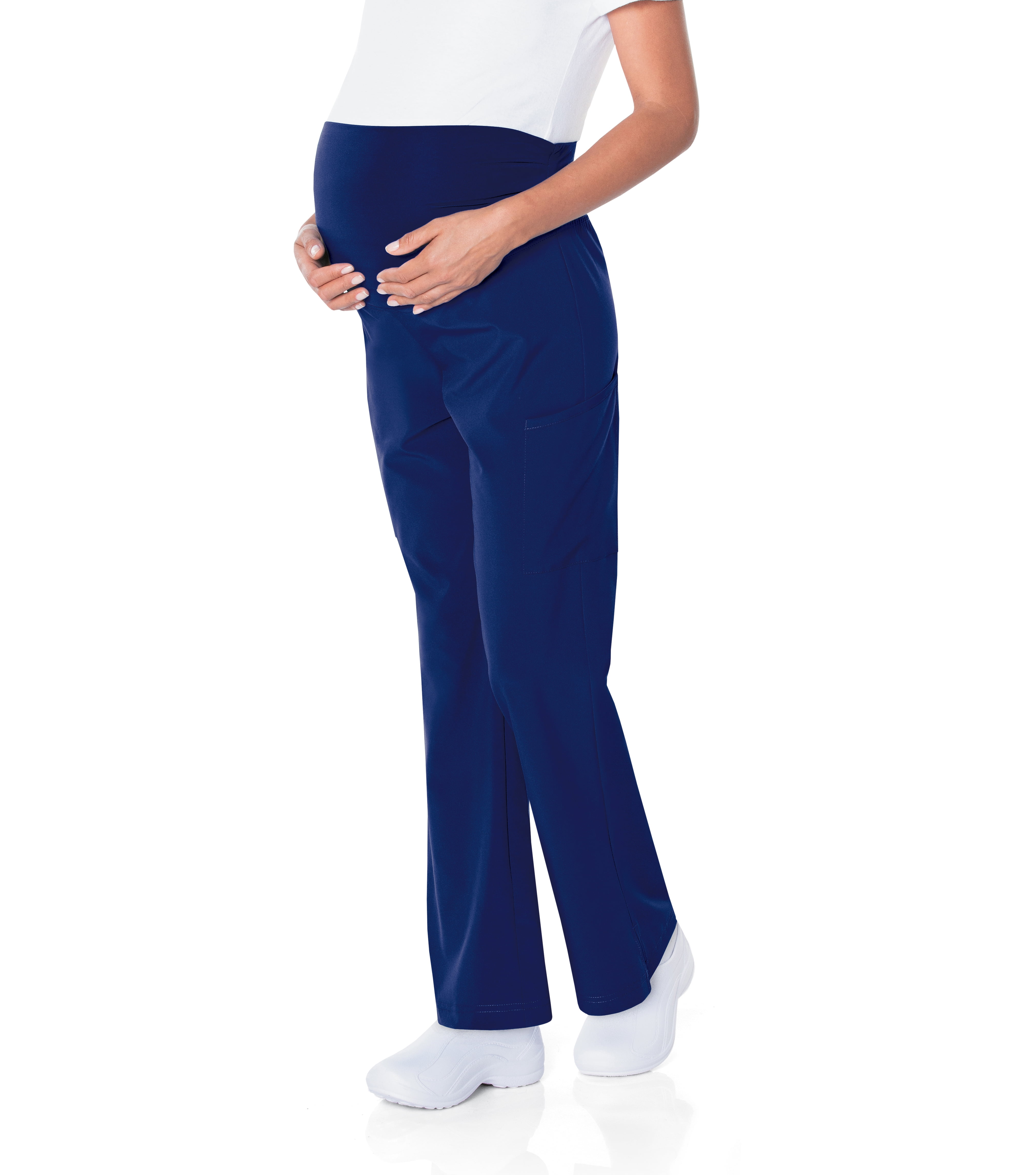 Navy Bootcut Work Attire Womens Maternity Pants Slacks Bottoms Blue Pregnancy 