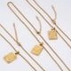 thumbnail image 4 of Collar sencillo de acero inoxidable de 18 quilates estilo hip hop para hombre, colgante con letras de acero de titanio y oro europeo y americano HIPHOP, 4 of 6