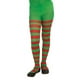 Collants Rayés Rouges et Verts Accessoire Costume de Noël Enfant Moyen – image 1 sur 2