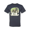 thumbnail image 2 of Wild Bobby, Pitbull Dog Animal Pet Lover, Dog Lover, Men's Graphic Tees, Vintage Heather Navy, Small, 2 of 3