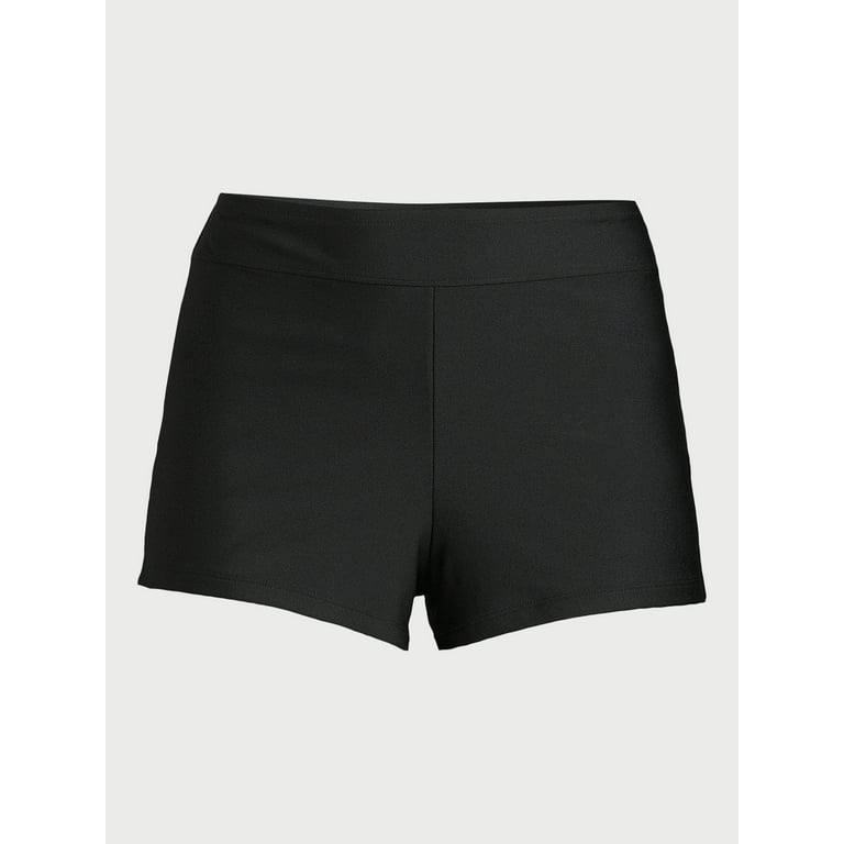 Time and Tru Women s Boyshort Swimwear Walmart