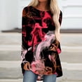 thumbnail image 2 of Blusa de manga larga con cuello redondo para mujer Pompotops gfhjh19566, 2 of 5