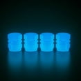 thumbnail image 1 of 40 tapones universales para válvulas de neumáticos de coche, de color azul, luminosos y fluorescentes, que brillan en la oscuridad, para coches y motocicletas., 1 of 5