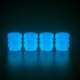 thumbnail image 1 of 40 tapones universales para válvulas de neumáticos de coche, de color azul, luminosos y fluorescentes, que brillan en la oscuridad, para coches y motocicletas., 1 of 5