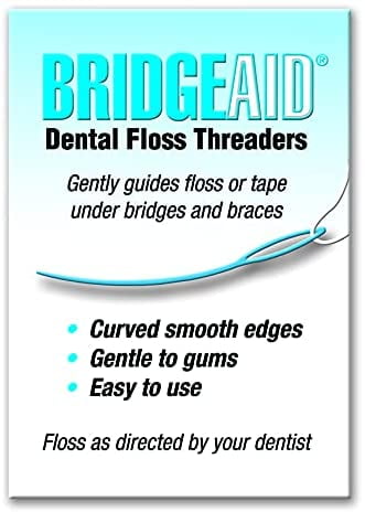 BridgeAid Dental Floss Threaders (5 Pack of 10 threaders each )