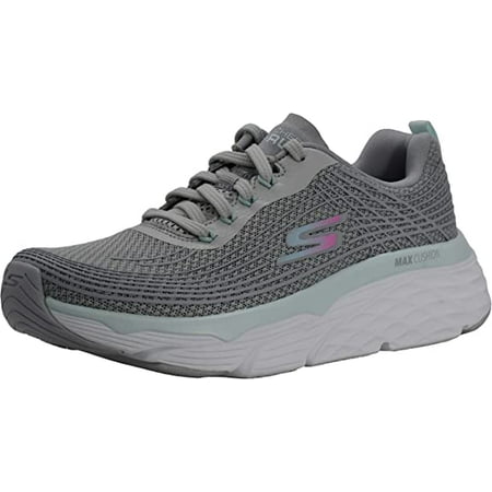 

Skechers Women s Max Cushion Sneaker Grey/Mint 9.5