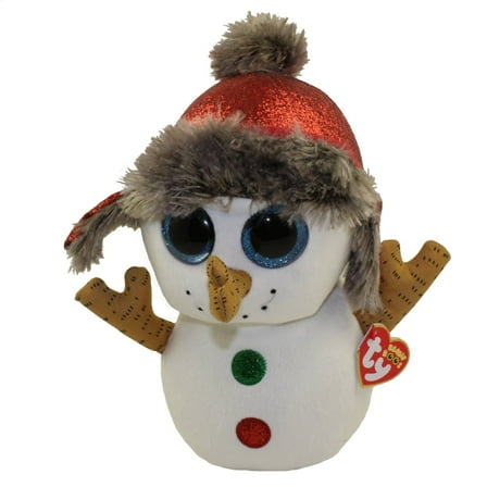 TY Beanie Boos - BUTTONS the Snowman (Regular Size 6" Plush) (With Fun Chops)