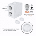 thumbnail image 5 of Caja Estanca Ip55 Conexiones Exterior Cctv 8.5 x 8.5 x 5 cm 14 pcs , Blanco, 5 of 5