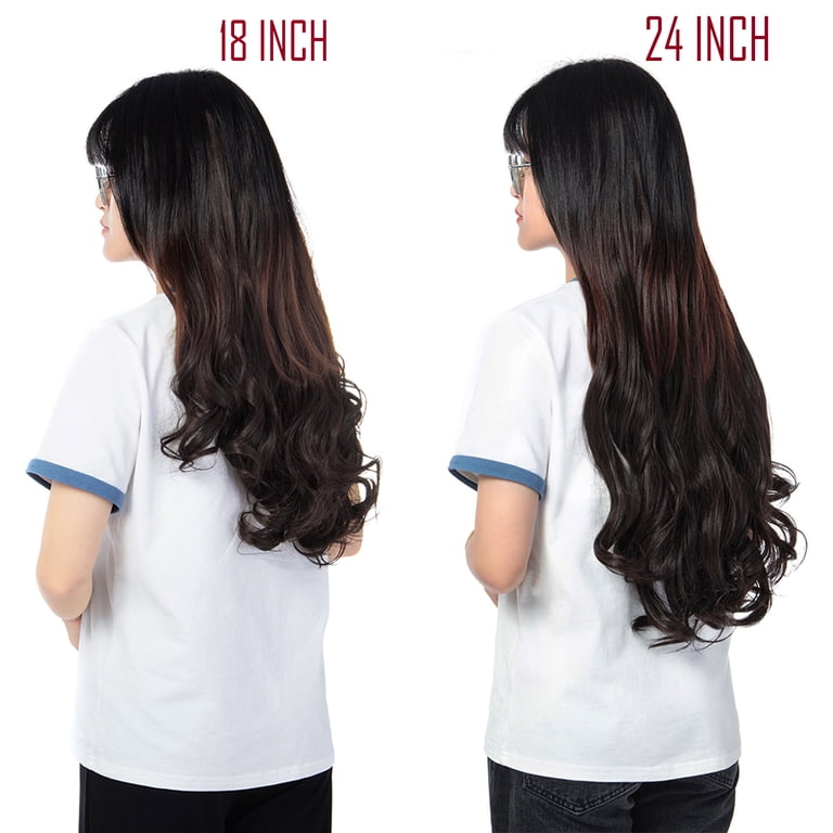 SHCKE 4Pcs 200g Clip in Hair Extensions Thickened 18 Inch  display picture 1