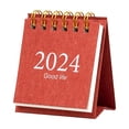 thumbnail image 2 of YAOMOBB Office Desk Calendar Simple Style Mini Desk Calendar Spiral Coil Date Recording 12 Monthly Plan Book, 2 of 7