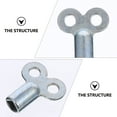 LongYTong 10 Pcs Plumbing Key Radiator Keys Plumbing Bleeding Keys