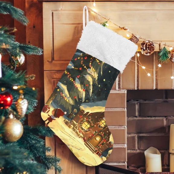 Christmas Trees Gifts Christmas Stockings Xmas Stocking for Family Holiday Season Party Decorations