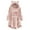 Pink, variant on jsaierl Long Hoodies for Teen Girls Cat Ear Hooded Sweatshirt Long Sleeve Fleece Christmas Pattern Buttons Loose Fit Sweater Pullover for Women