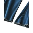 thumbnail image 6 of PALACLOTH Wide Leg Women Denim Jeans Long Pants Bell Bottom, 6 of 7