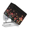 thumbnail image 2 of HELLHERO Mushroom and Butterfly Pattern Sewing Machine Protective Cover and Carry Handle Keep Clean and Safe 17.7 x 8.6 x 12.5 inches, 2 of 8