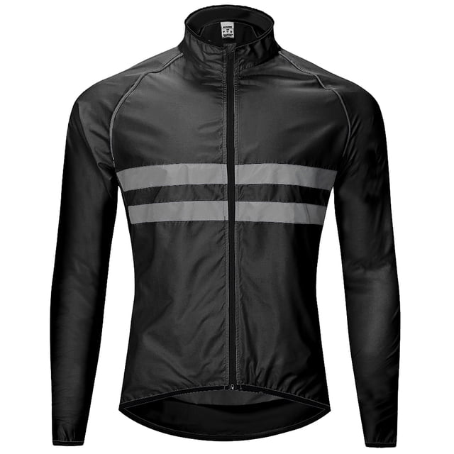 Chaqueta ciclismo Chaqueta reflectante de manga larga para bicicleta, resistente al agua, resistente Wosawe Chaqueta ciclismo