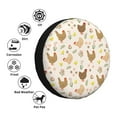 thumbnail image 4 of Yiaed Chicken Family Print Tire Wheel Cover, Waterproof Spare Tire Cover Fit for Jeep, Truck,Trailer, RV, SUV, Camper and Most Vehicle-14 inch, 4 of 6