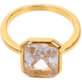 thumbnail image 1 of IFANLANDOR Anillo Dorado Con Incrustación De Gemas Zirconia Corte Ideal Para Eventos Formales, 1 of 8