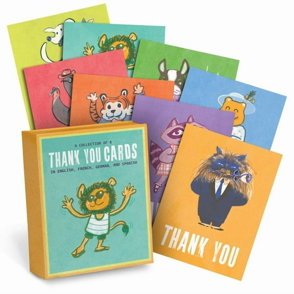 Around the World Multi-Lingual Boxed Car Around the World Multilingual Thank You Cards: Box of 8 Assorted Thank You Cards with Envelopes, (Hardcover)