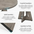 thumbnail image 5 of Round Dining Table Wood Kitchen Table for Living Room, 47 inches Dining Room Tables for 4 Person, 5 of 5