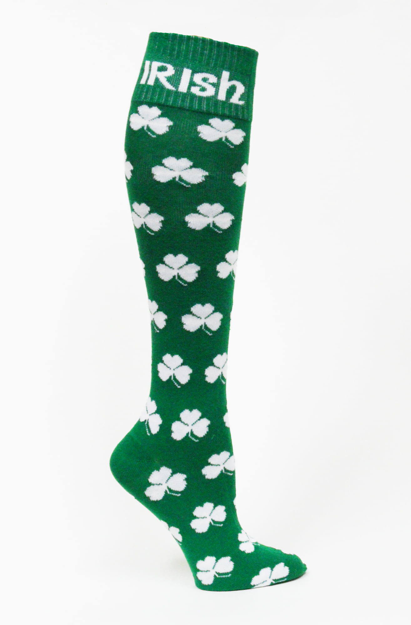 Irish Green Shamrock Sock - Walmart.com - Walmart.com