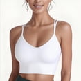 thumbnail image 4 of Sngxgn Sports Bralettes Wireless Bra Tank Top Bra Sports Bra for Women Girls(White,XXL), 4 of 5