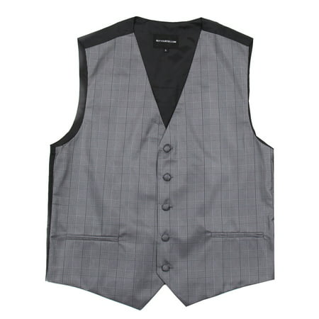 Men's Plaid Dress Vest for Tuxedo and Suit Proms and